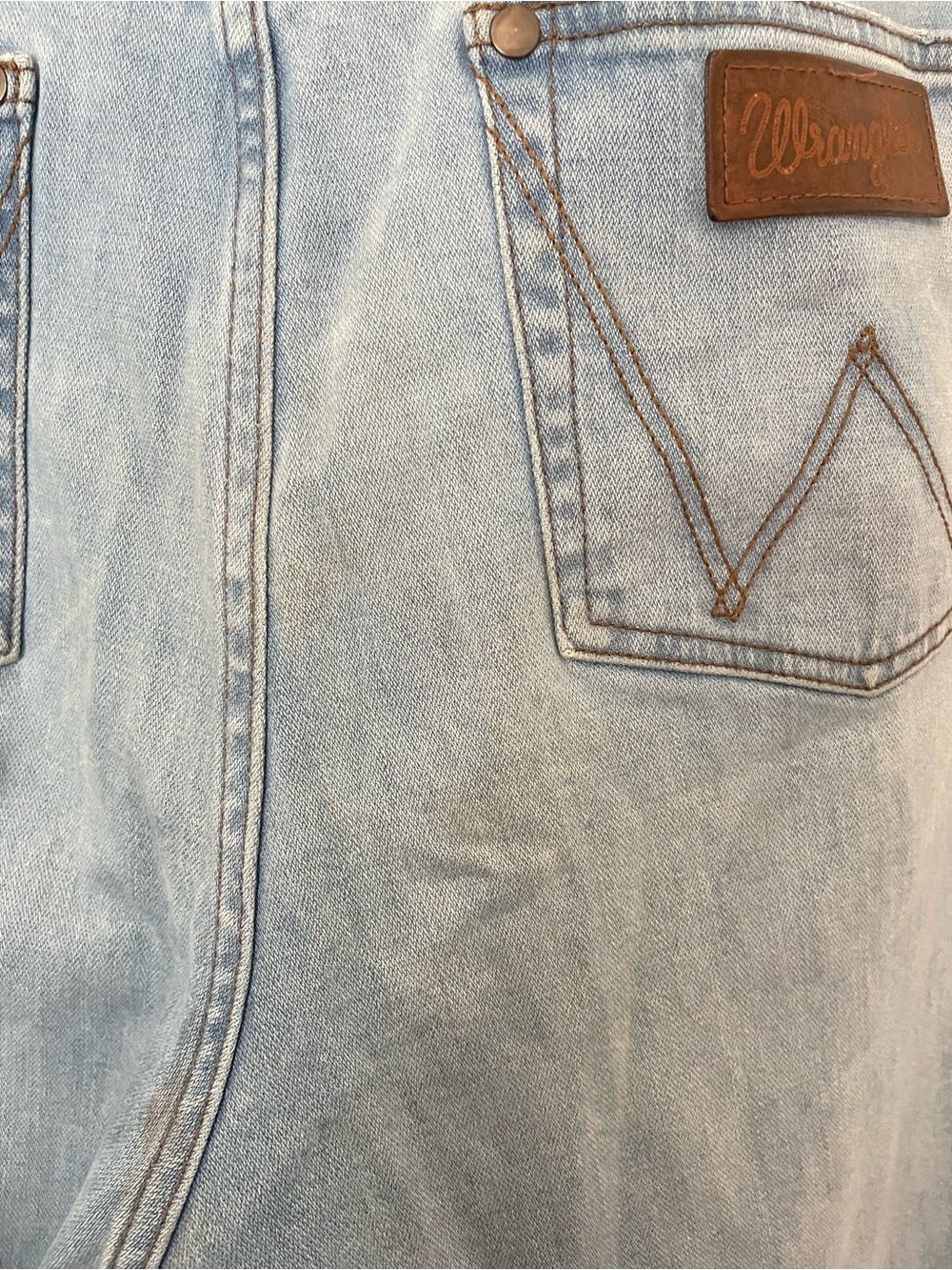 Wrangler X Pendelton Women's Trumpet Flare Jean in Light Wash Denim Size 32 Rare - Picture 14 of 16